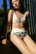 Load image into Gallery viewer, Palm Mirage High-Rise Bikini Bottom in Bone White