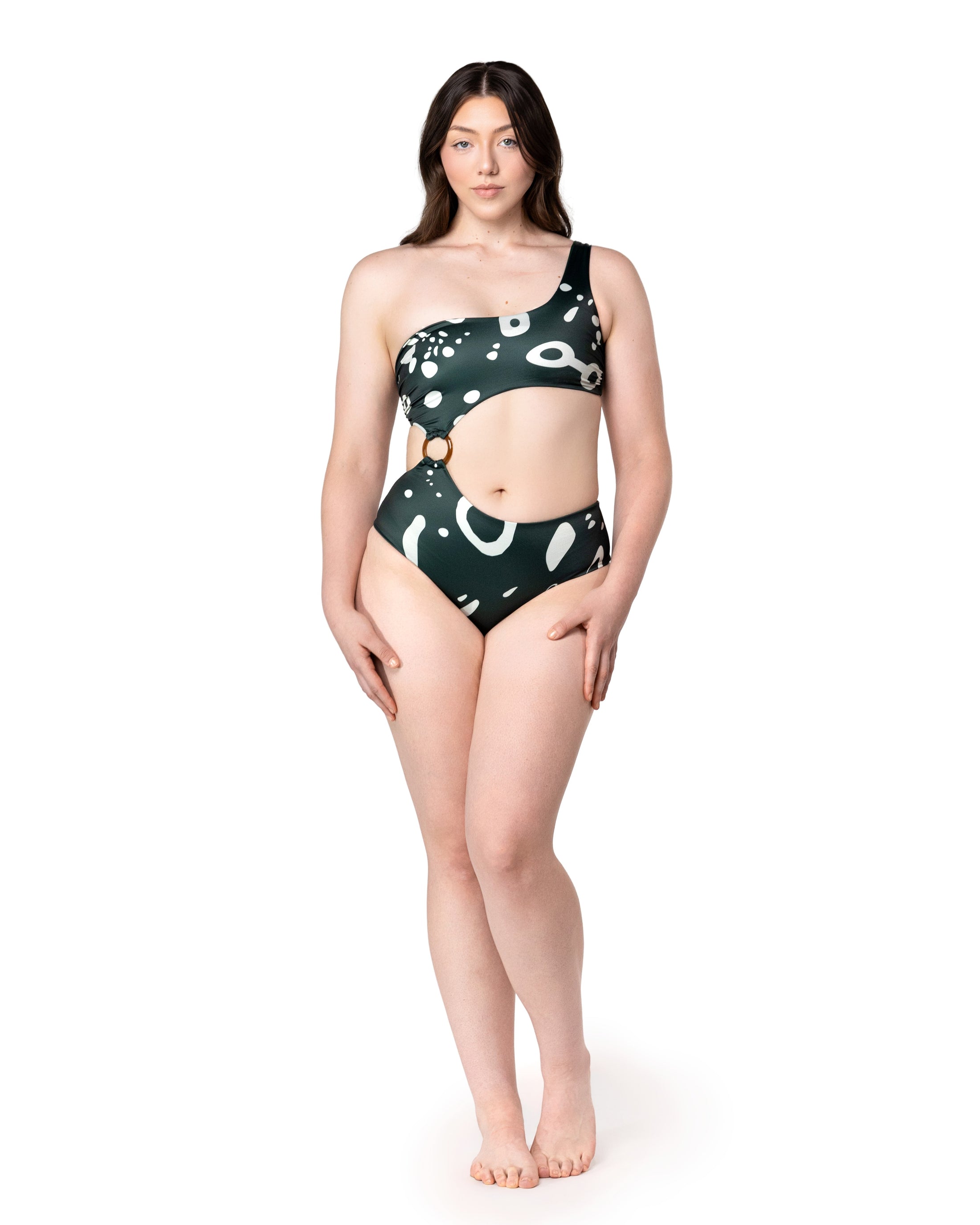 Ray Tide Monokini in Midnight Forest
